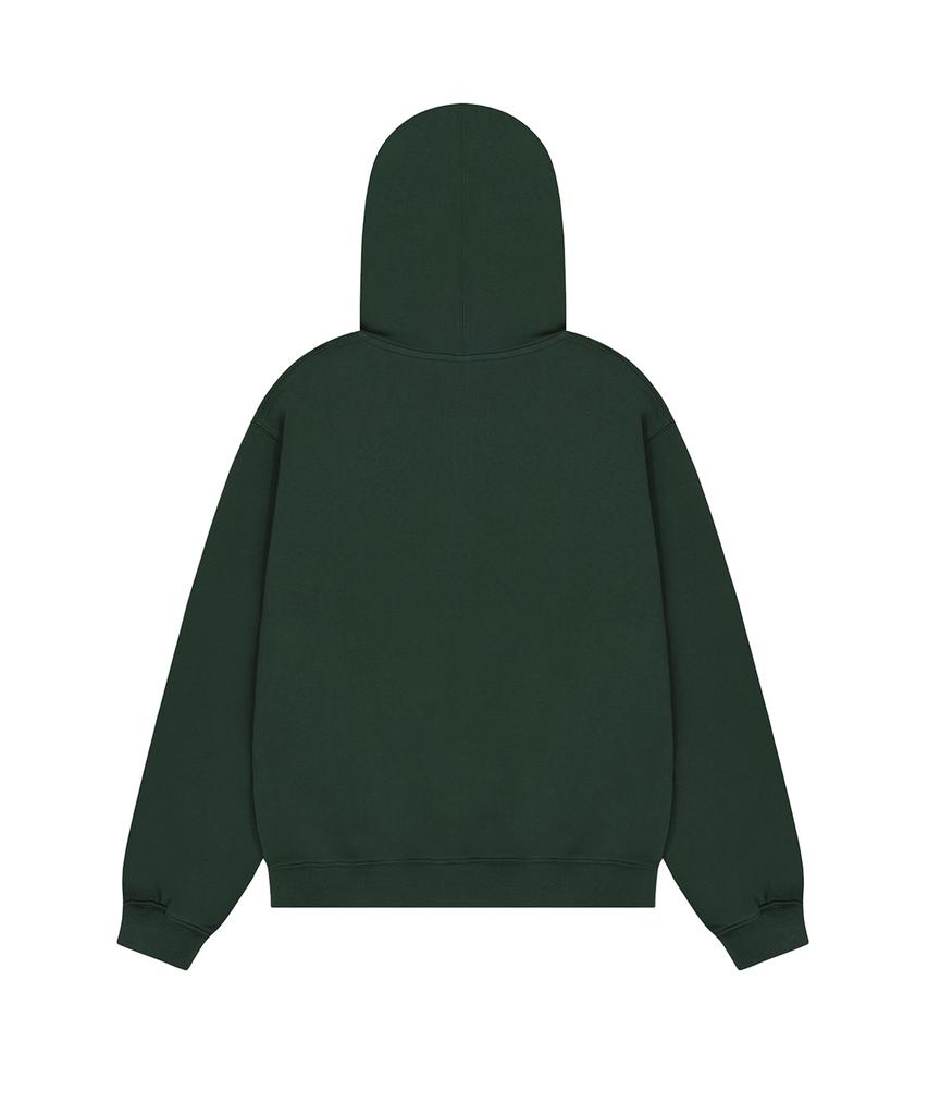 Openyard(Oy) Sprayed Odolly Hoodie Zip Up - Forest