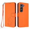 Applicable INFINIX HOT 60 PRO+Phone case with heart-shaped cat design, solid color, cute protective cover