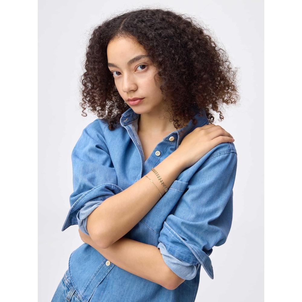 GU by Uniqlo Leaf Chain Bracelet 2p