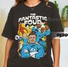 Retro 90's Comfort Colors Fantastic Four T-Shirt, Marvels Fantastic Four First Steps MCU Fan Tee T-Shirt, Gift For Women and Man