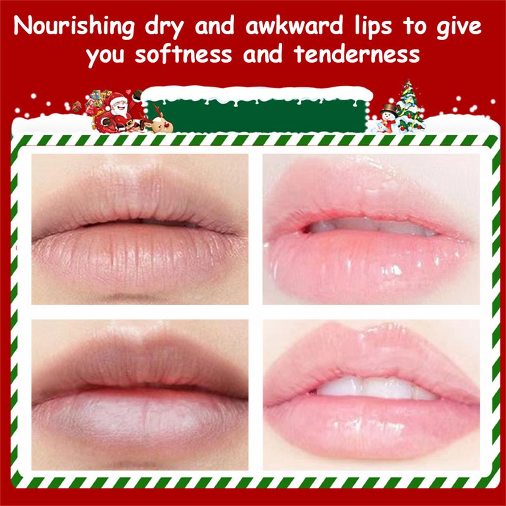 Christmas Lip Balm Gift Set, 3 Fruit Flavors Moisturizing Lip Balm For Dry Chapped Lip, With Exquisite Packaging,Women Men Lip Care Gifts