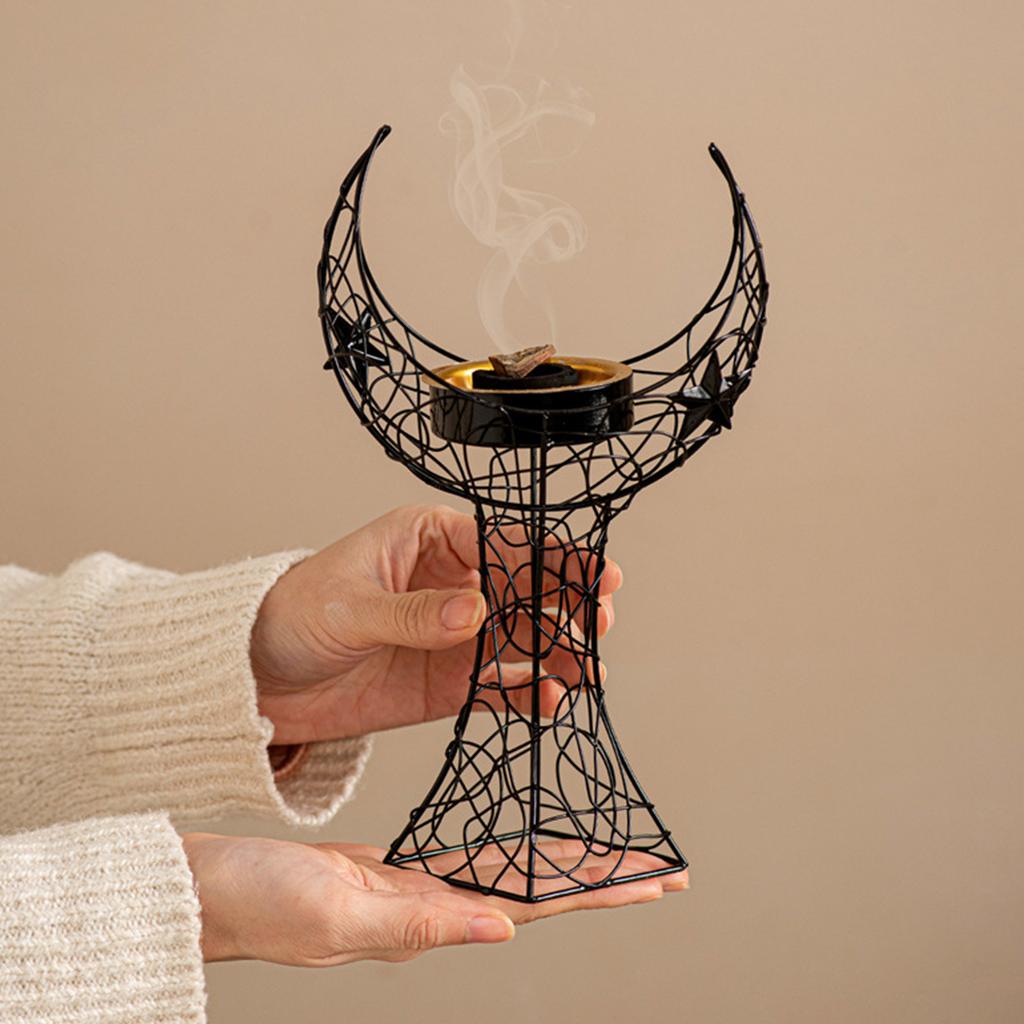 Arab Styles Moon Tower Metal Incenses Burners for Decorative Use Muslims Islamic Party Supplies Aromatherapies Furnace