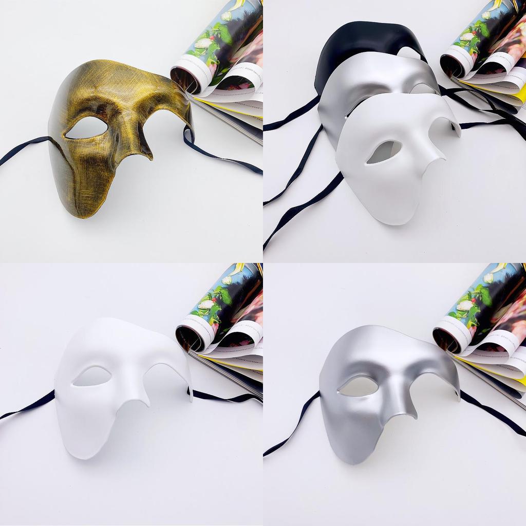 Vintage Phantom der Oper Maske im Retro-Stil für Cosplay und Themenveranstaltungen