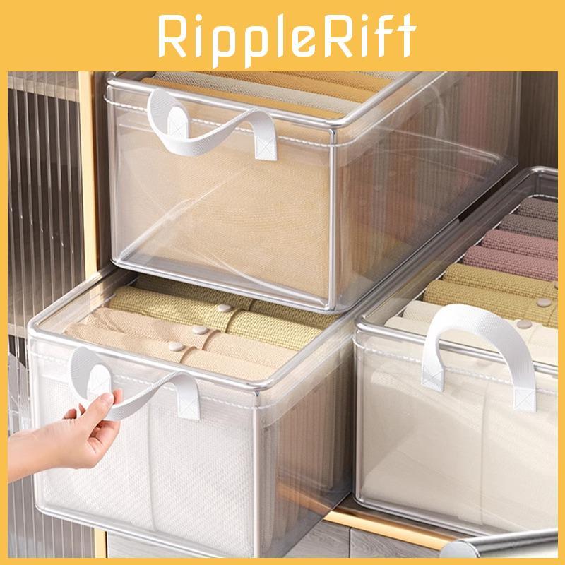 Pvc Clothing Organizer With Transparent Views And Stackable Design For Home Use