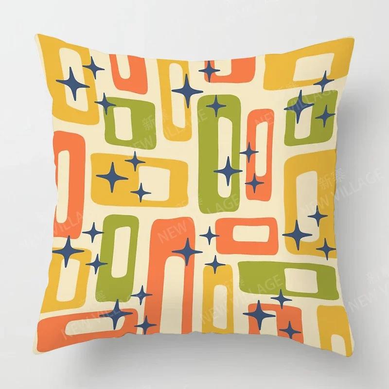 Nordic Fall Home Decor Autumn Throw Pillow Case Sofa Cushion Cover Modern  Geometry