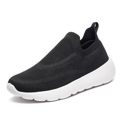 2025 New Comfort Breathable Summer Sports Mesh Slip-on Flying Woven Lightweight Couple Models More Than Casual Walking Shoes