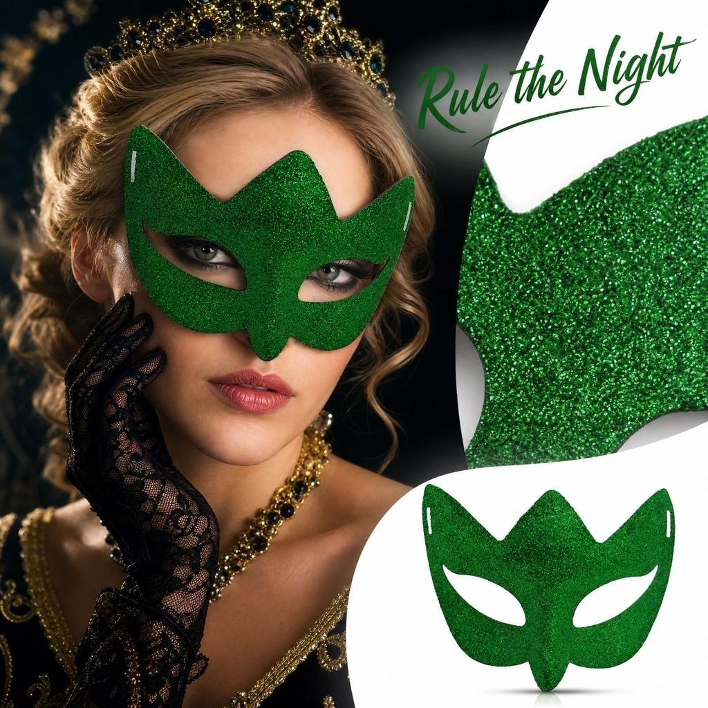 Half Face - Masquerade Costume Accessory for Halloween Ball