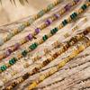 Bohemian Style Natural Stone Chain Bracelet Handmade OT Ring-clasps Bracelet  Party