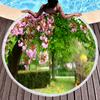 Beautiful Garden Floral Round Beach Towel, Microfiber Circle Beach Towels Quick Dry Beach Throw Blanket Sand Free Pool Towels