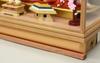 Hina Doll Case Decoration Hina Doll Cherry Blossom Pattern Back Five Person Case Decoration Komachi W63 X D38 X H44cm