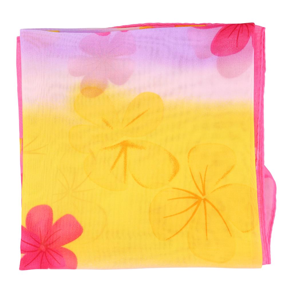 Women Magnetic Buckle Necklace Pendant Summer Spring Printed Necklace Accessories Chiffon Silk Scarf Mother's Day Gifts Fashion