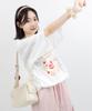 Tijeoteu My Favorite Printed Round Cotton Short Sleeve T-Shirt (White, Black) Tss_03