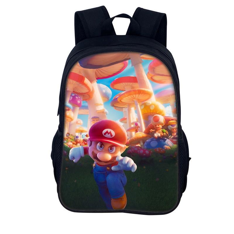Super Mario Bros Backpack For Kids With Breathable Nylon Material For School Use