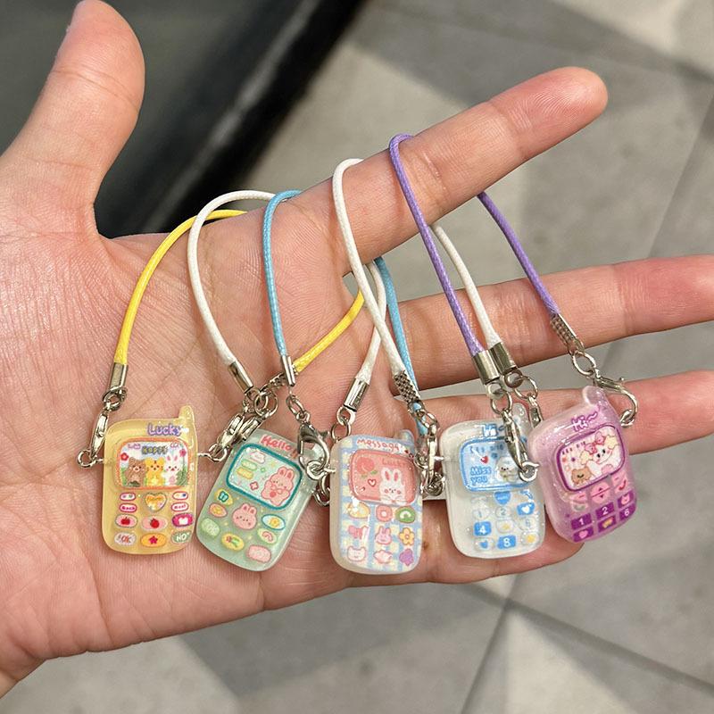 1PC Doll Mini Pendant Model Cartoon Cute Little Mini Mobile Phone Ornament for 15-17cm Doll Cartoon Pendant Sweet Couple Gift