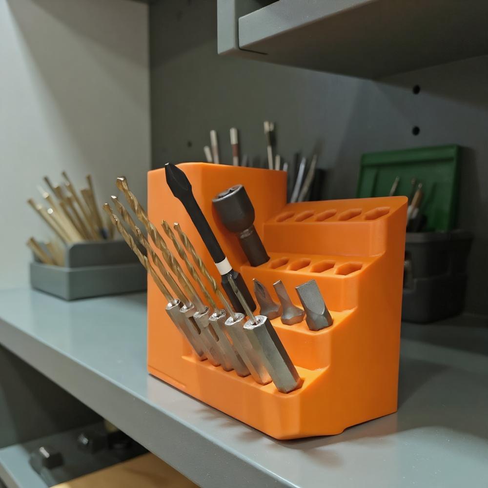 20/25/50/100Holes Screwdriver Bit Storage Tool Plastic Save Space Hexagonal Screwdriver Storage Rack Hex Bit Holder Organizer