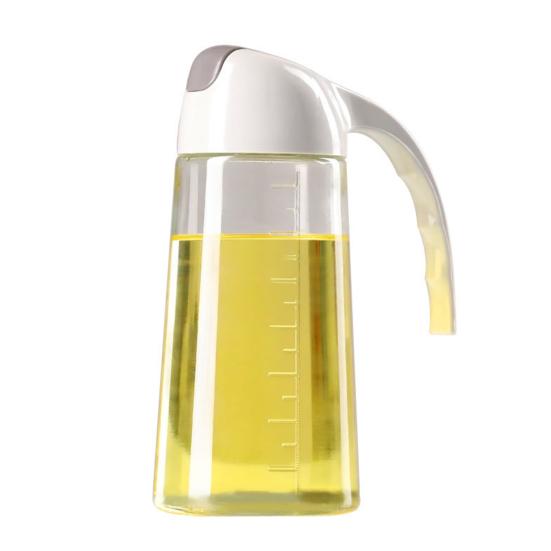Sticlă de ulei de 300 ml/600 ml, transparentă, multifuncțională, materiale de calitate alimentară, oțet de ulei, sticlă de depozitare pentru bucătărie