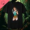 Tomb Raider Lara Croft Unisex High Quality Printed Cotton T Shirt Street Style Short Sleeve Cool Game Enthusiast Daily Top