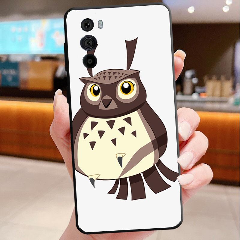 

Phone Case For Motorola Edge 50 40 Pro 60 50 40 30 Ultra Neo Fusion Moto G85 G72 G53 G54 G84 G13 G32 Cute Cartoon Owl Moto G32