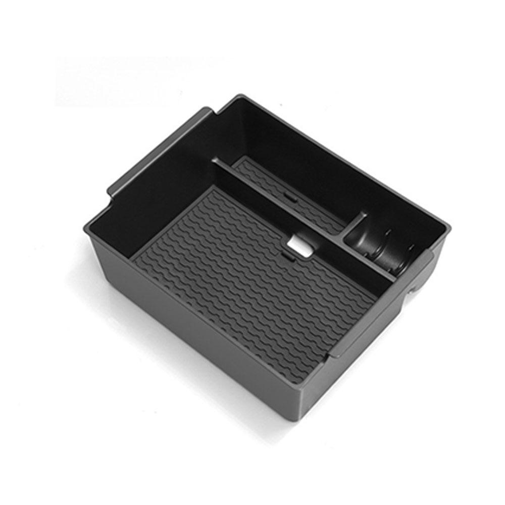 Center Armrest Storage Box Organizer Tray For Mitsubishi Triton 2024-2025 Black