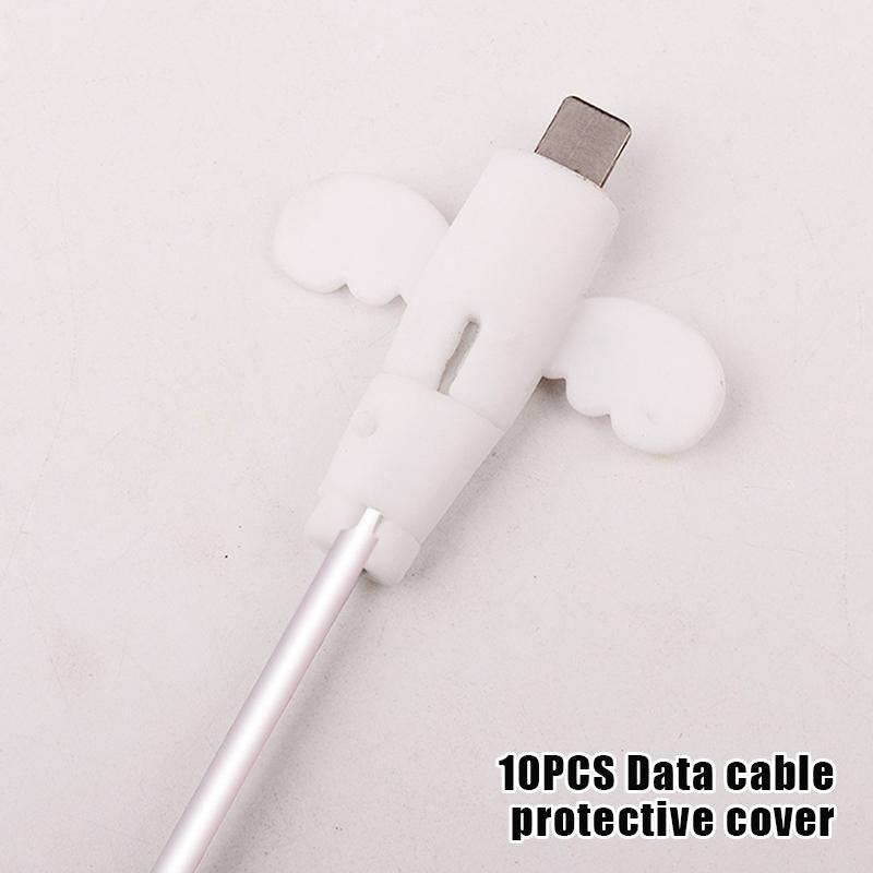 

10Pcs Charger Cable Protector Cover Data Cord Winder Anti Fracture Silicone Protective Sleeve Case