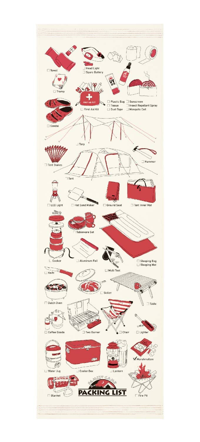 

Kontex Face Calendar FAMILY 33 x 100 Towel, Fabric CAMP, Ivory, Approx. cm, 56665-012 слоновая кость
