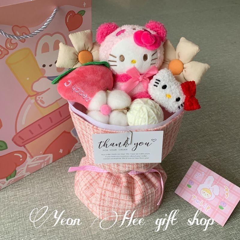 Paars Schattig Pluche Poppen Boeket Verjaardagscadeau Voor Meisjes Vriendin Beste Vriendin Lerares