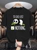 Unisex Crew Neck Tee Sleepy Panda Funny Lazy Slogan Graphic Print Soft Cotton Loose Short Sleeve Summer Casual Male Streetwear Tops