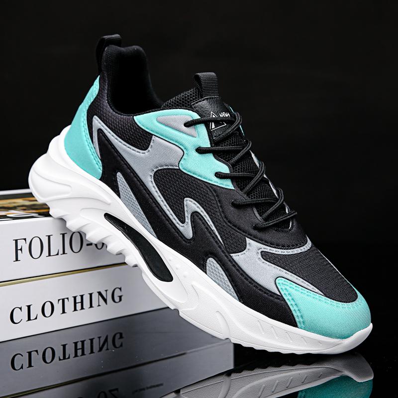 Spring Newest Hotest Selling Mens Casual Shoes Fashion Light Shoes Shock-Absorbing Breathable Shoes Color-Blocking Casual Sports Shoes