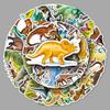 50 Cartoon Dinosaur Stickers for Laptops, Cars, and Decoration