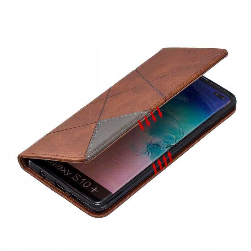 Zaps Origami Galaxy S10+ Brązowy