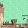 Mint Stars Wallpaper, Mint Center for Living Room and Bedroom 50x1000