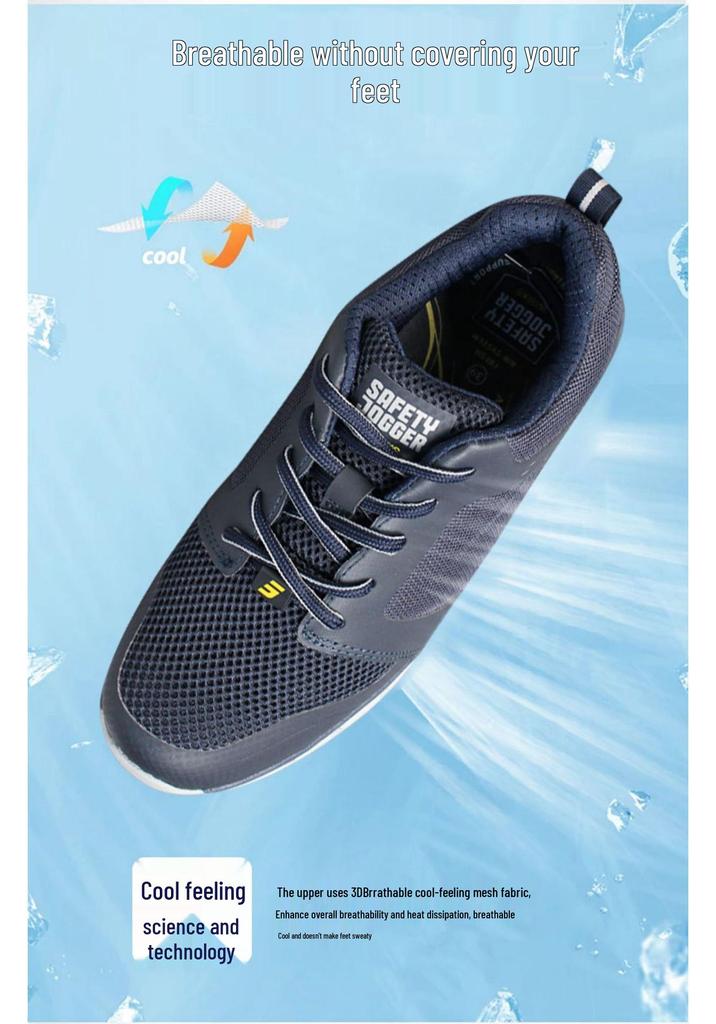 Men's Protective Shoes: Anti-smash, Anti-puncture, Breathable Mesh, Anti-static, Anti-slip, Year-round Use