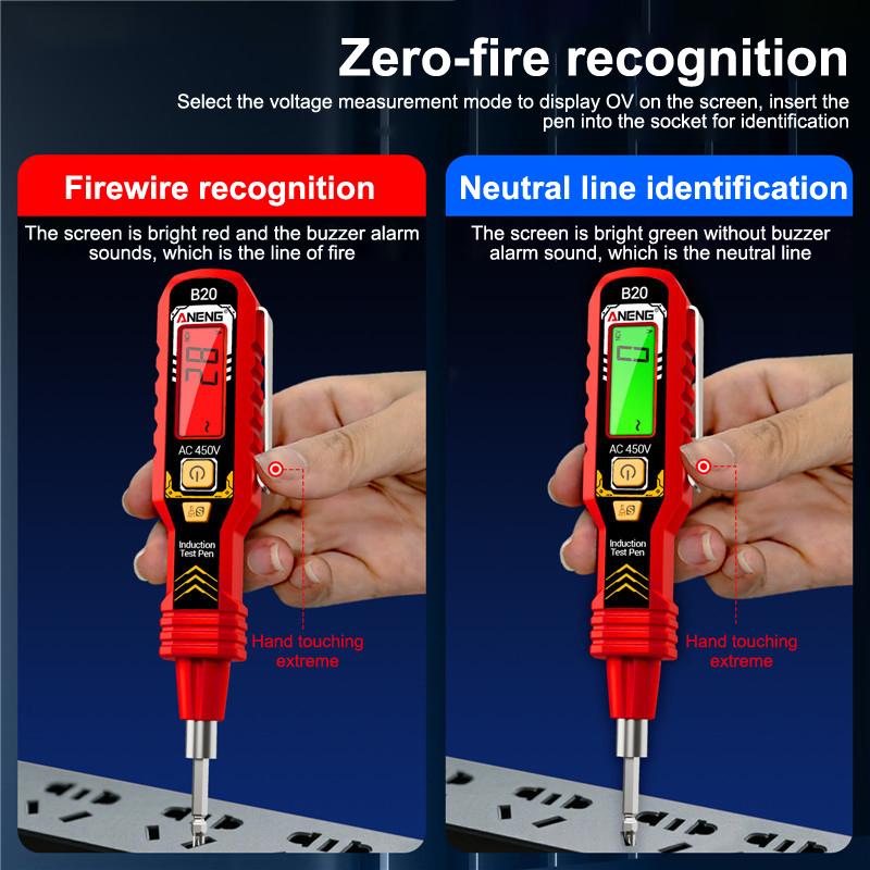 Double Head Screwdriver LED Light Voltage Detector Portable Smart Electric Tester Pen Wire Breakpoint Finder Testing Tools