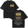 Natos & Waor Vintage Washed Graphic T‑Shirt Unisex Cotton Crew Neck Short Sleeve Double Sided Print Tees for Hip Hop Rap Fans Men Women