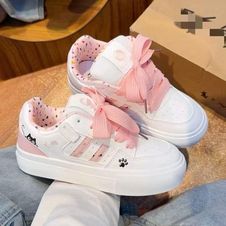 Cartoon cat claws Korean casual new spring thick baseplate shoes bread shoes