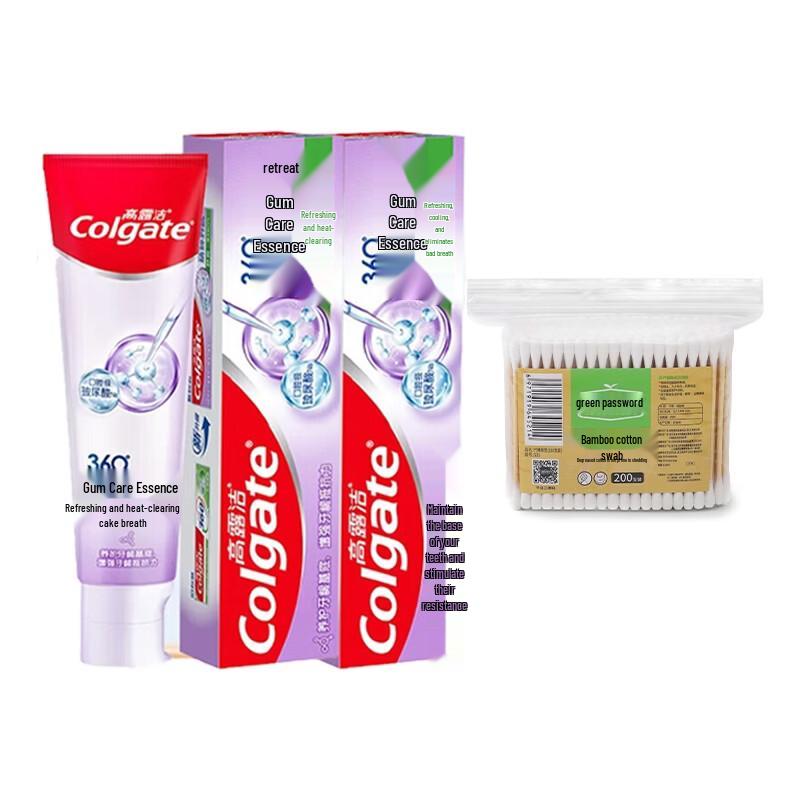 

Colgate 360 Gum Care Toothpaste & Cotton Swabs Bundle