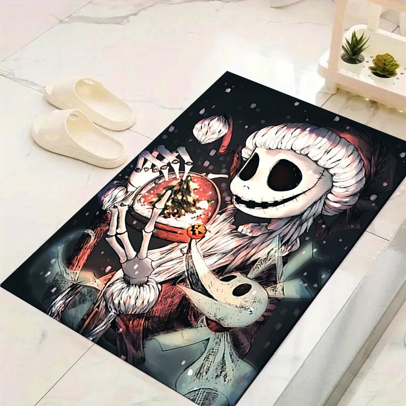 1Pc Christmas Nightmare Before Christmas Rug Office Carpet Indoor Outdoor Doormat Nonslip Soft Living Room Christmas Halloween Gift D922482