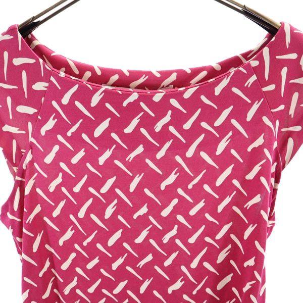 Diane von Furstenberg Heldekkende håndtak Uten ermer Ett stykke 2 Rosa Kvinner Brukt