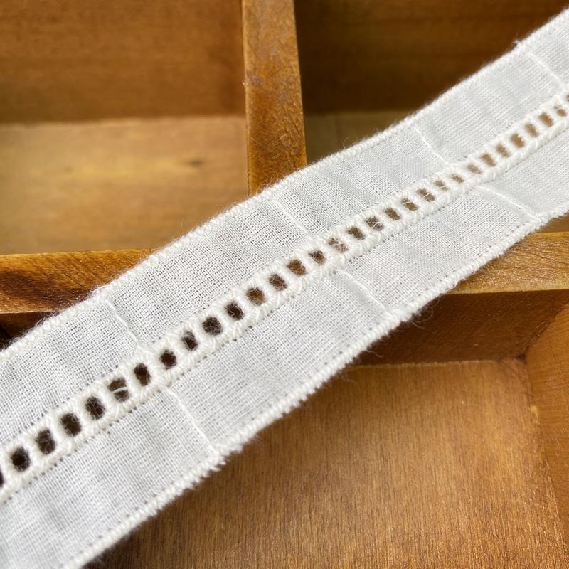 Exquisite Lace Trim: 13CM Wide Pure Cotton Fabric Edge with Embroidery for DIY Accessories