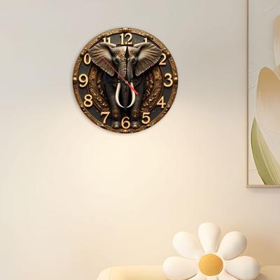 Acrylic Quiet Not Ticking Wall Clock Colorful Art Print Easy Mounting Perfect For Kitchen Living Space Decoration