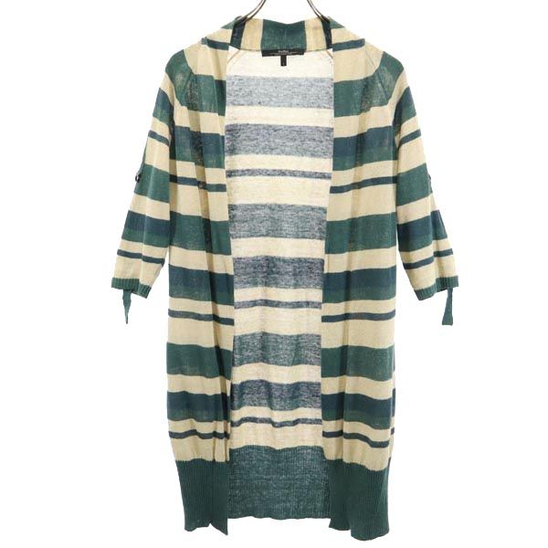

MAX MARA Five-quarter sleeve knit cardigan S Green x beige Women Used