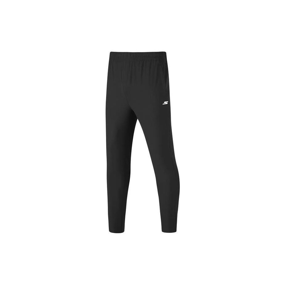 Skechers Solid Slim Fit Straight Leg Fitness Sports Pants Men bottoms Carbon-Black P223M065-0018 S