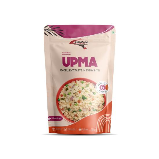 Upma | Ready To Eat & Cook Meal | Breakfast 2-3 Servings Each | Pack of 3 (150g) | You Can Use This Product for 1 Year After You Get It