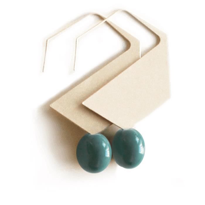 Boucles d'oreille Hexagone Pétrole
