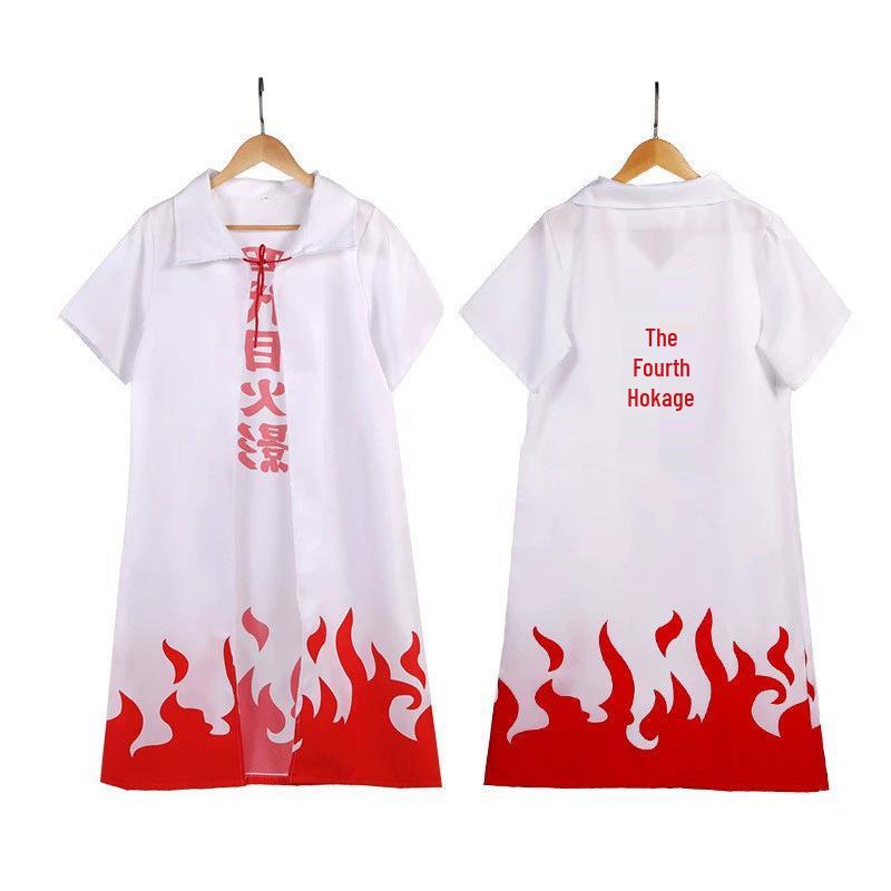 Naruto Akatsuki Red Cloud Cloak Halloween Cosplay Costume XXS