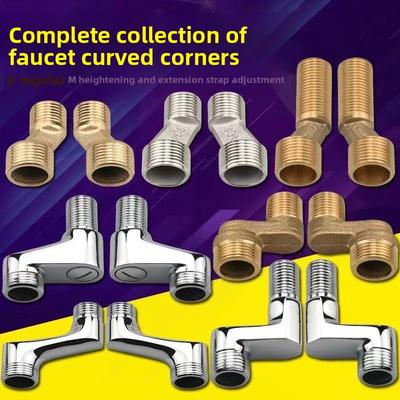 Shower Faucet Curved Foot Adjustable Adapter Solid Brass Wall Mounted Replacement Angle Valve Kitchen Bathroom Accessories