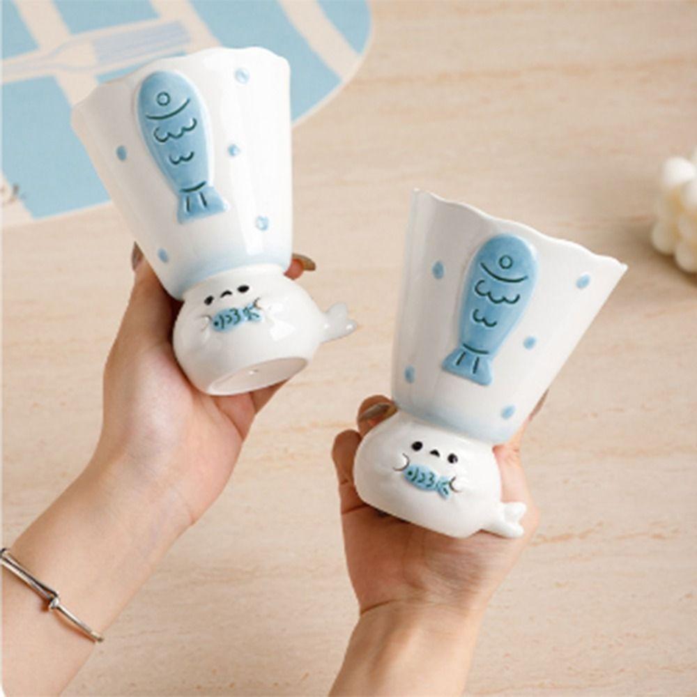 300ML Seal Mug Creative Anime Themed Milk Cup High Value Coffee Tea Cup Breakfast