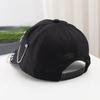 Baseball Cap Hat Metal Ring Chain Star Spring Summer Autumn Punk Hip Hop Rock Adjustable Unisex Men Women Outdoor Casual Cotton