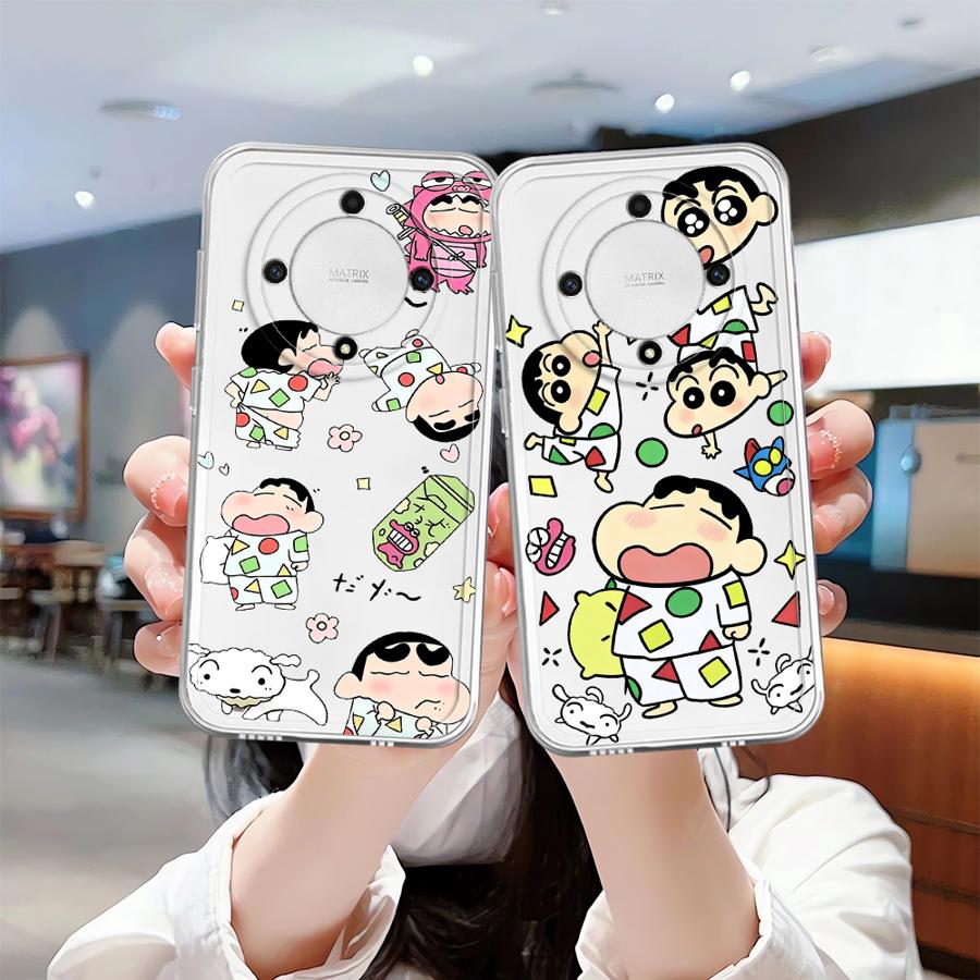 Soft Phone Cover Case for Honor X8b X7b 90 Lite X9b X8 X8a X9a Cartoon Crayons Shinchan