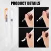 3/6Pcs Water Soluble Colored Watercolor Soft Pen Brush Plastic Refillable Water Pen Nylon Brush Head Painting Art Supplies